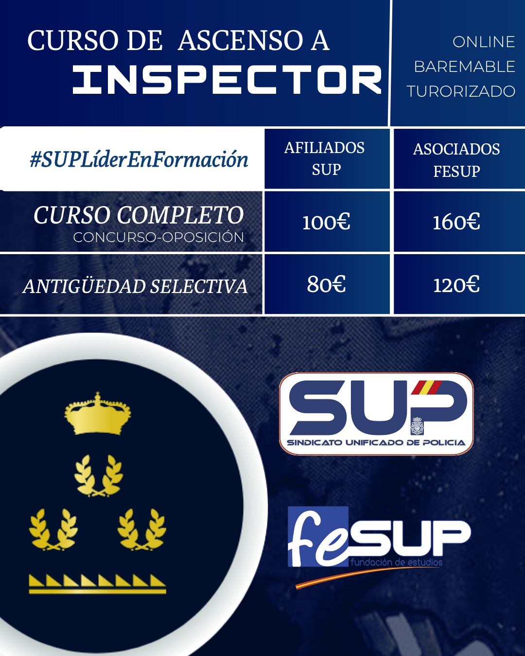Curso de ascenso a Inspector INICIO – 9 de MARZO
