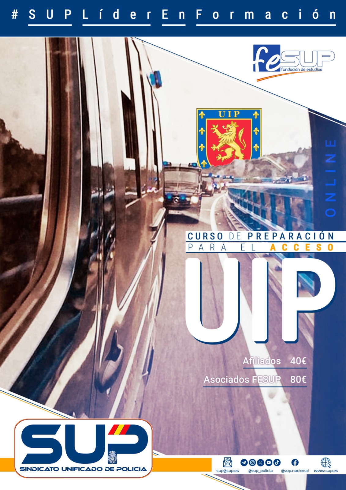 CURSO PREPARACIÓN ACCESO A U.I.P. (Afiliados SUP / Asociados feSUP)
