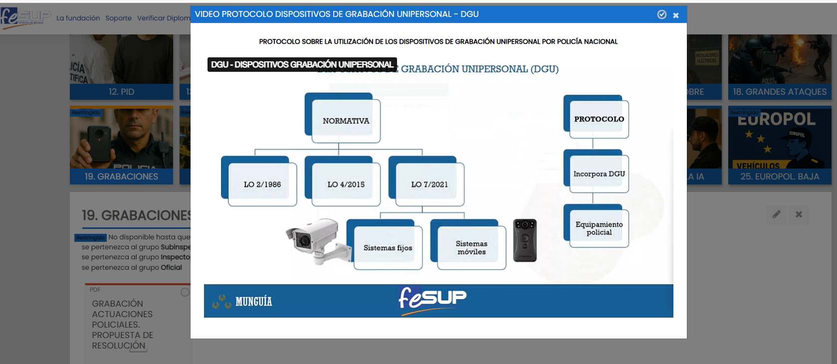 Captura del curso Inspector Jefe